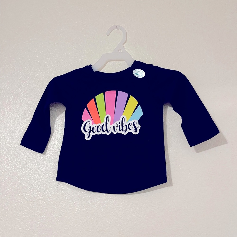 Good vibes shirt girls 12 months